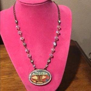 Necklace Cowgirl rhinestones